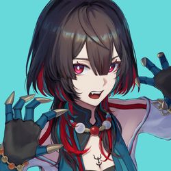 This is a pixiv picture whose title is ロングウルフ雪衣.