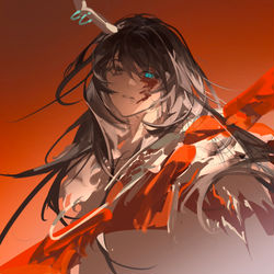 This is a pixiv picture whose title is 摸鱼.