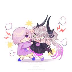 This is a pixiv picture whose title is 幼稚園児マシュとリリス.