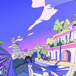 This is a pixiv picture whose title is 古代オリエントの街.
