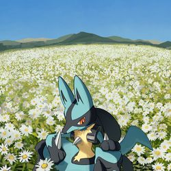 This is a pixiv picture whose title is 花畑.