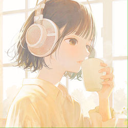 This is a pixiv picture whose title is milk coffee.