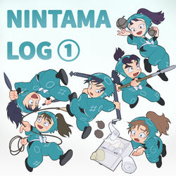 This is a pixiv picture whose title is 忍たまログ①.