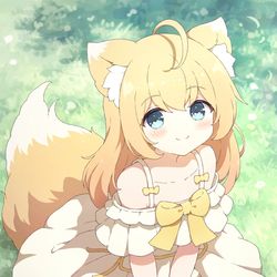 This is a pixiv picture whose title is もふ🦊☀️.