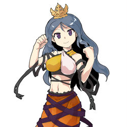 This is a pixiv picture whose title is 塵塚ウバメ立ち絵 表情差分.