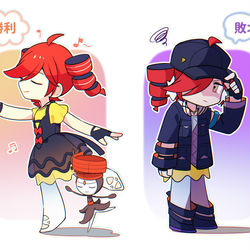This is a pixiv picture whose title is しょうぶのけっか　▼.