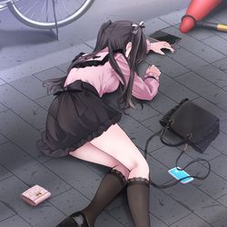 This is a pixiv picture whose title is 地雷ちゃんメルトダウン.