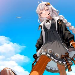This is a pixiv picture whose title is 巨大な紲星あかり.