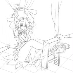 This is a pixiv picture whose title is 阿格莱雅的遇难.