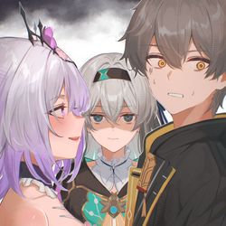 This is a pixiv picture whose title is ライバル ②.