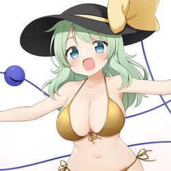 This is a pixiv picture whose title is 金ビキニこいし.