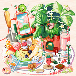 This is a pixiv picture whose title is フルーツガーデン.