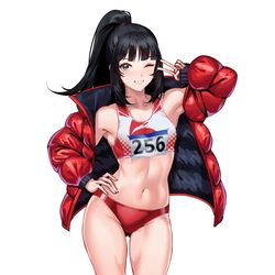 This is a pixiv picture whose title is 陸上のお姉さん.