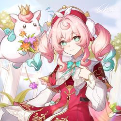 This is a pixiv picture whose title is 温柔的花.