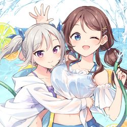 This is a pixiv picture whose title is 夏を先取り.