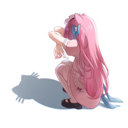 This is a pixiv picture whose title is 猫影ポーズさくにゃん.