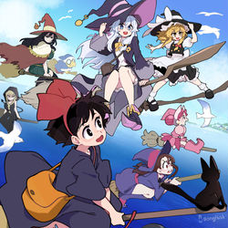 This is a pixiv picture whose title is 魔女の旅.