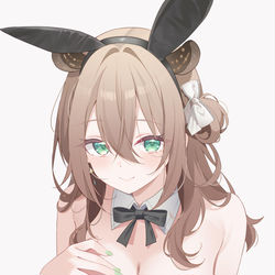 This is a pixiv picture whose title is Long Hair Bunny Nimi.
