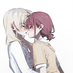 This is a pixiv picture whose title is hug66/100.
