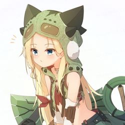 This is a pixiv picture whose title is モンハンワイルズのチャタ装備.