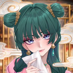 This is a pixiv picture whose title is 猫猫.
