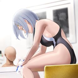 This is a pixiv picture whose title is 疲れて帰ると浜風が風呂を用意して待ってくれてる生活②.