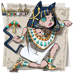 This is a pixiv picture whose title is Ancient Egyptian Cat Princess.