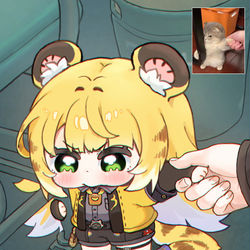 This is a pixiv picture whose title is (｡•̀ ⤙ •́ ｡ꐦ).