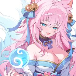 This is a pixiv picture whose title is Spirit Blossom Ahri.