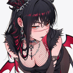 This is a pixiv picture whose title is ヨル悪魔のおそなえ.
