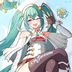 This is a pixiv picture whose title is レーシングミク 2023.