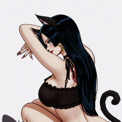This is a pixiv picture whose title is Boa Hancock in Cat Shadow Trend.