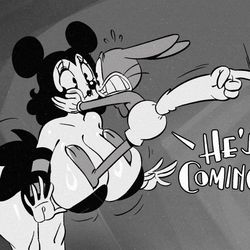 This is a pixiv picture whose title is He's Coming.