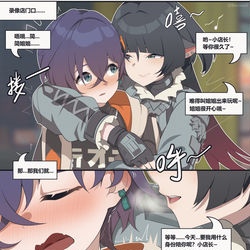 This is a pixiv picture whose title is 绝区零 简x铃cp小故事.