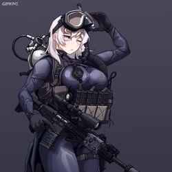 This is a pixiv picture whose title is Underwater Demolition Team.