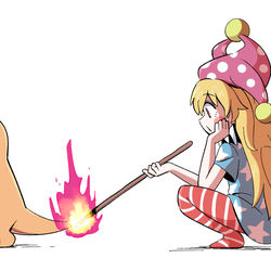 This is a pixiv picture whose title is 🔥.