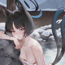 This is a pixiv picture whose title is ♨️.