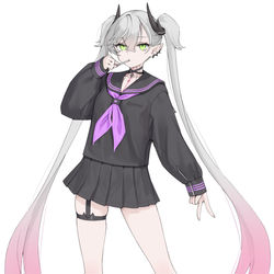 This is a pixiv picture whose title is セーラー服のリリスちゃん.