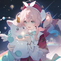 This is a pixiv picture whose title is 空の虹が消えぬように.