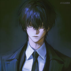 This is a pixiv picture whose title is 索拉里斯男团（黑化版）.