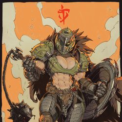 This is a pixiv picture whose title is Rip and Tear.