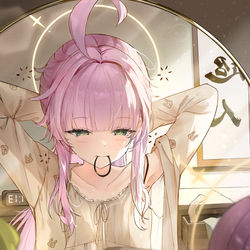 This is a pixiv picture whose title is 5時間後失脚するカヤ.