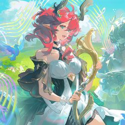 This is a pixiv picture whose title is 夏空♪.