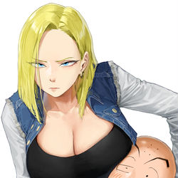 This is a pixiv picture whose title is 인조인간18호.
