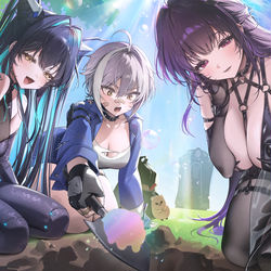 This is a pixiv picture whose title is 何を見つけたの？！.