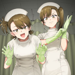This is a pixiv picture whose title is 亜美真美誕生日おめ！.