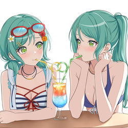This is a pixiv picture whose title is Drinking Together~.