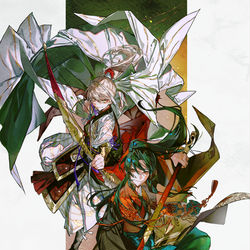 This is a pixiv picture whose title is 鄭成功&アーチャー.