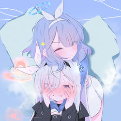 This is a pixiv picture whose title is もふもふする.