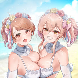 This is a pixiv picture whose title is 【414+】　「みんなで楽しもーよ」.